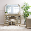 Lucca Mirror Champagne 9 Drawer Dressing Table - C.M