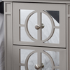 Torino Grey Wood 2 Drawer Bedside Cabinet - C.M