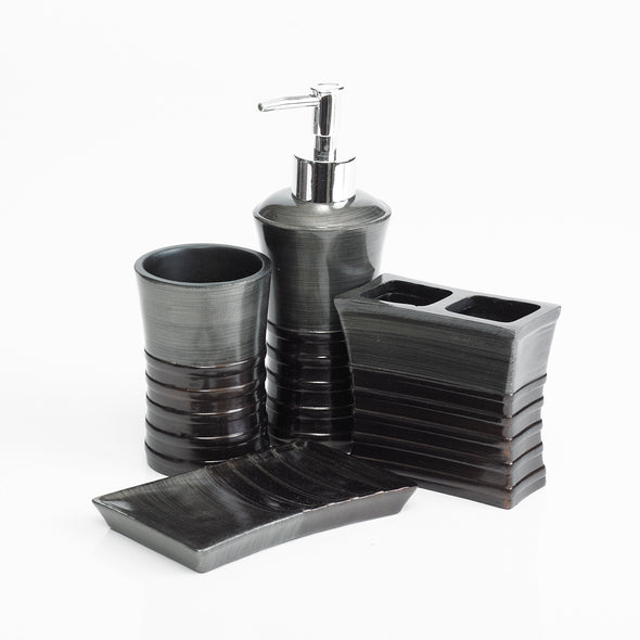 De-luxe Olivâtre Bathroom Accessory Set Of 4