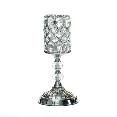 Silver Crystal Table Led Lamp