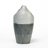Modern Silver Grey Textured Vase