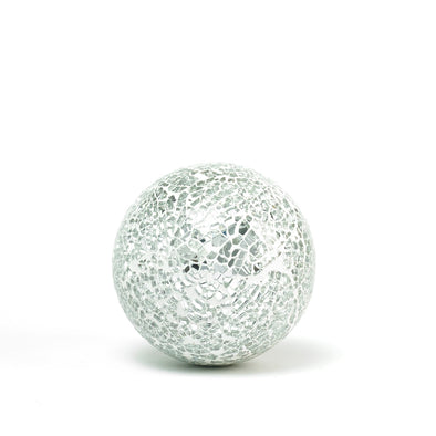 Silver Glass Mosaic Decorative Ball