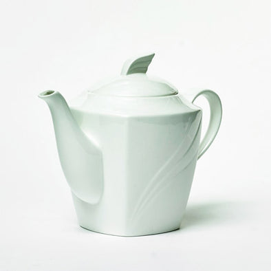 Classic White Porcelain Squared Teapot