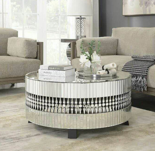 Crystal Mirrored Coffee Table