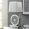 Crystal White Mirrored Table Lamp