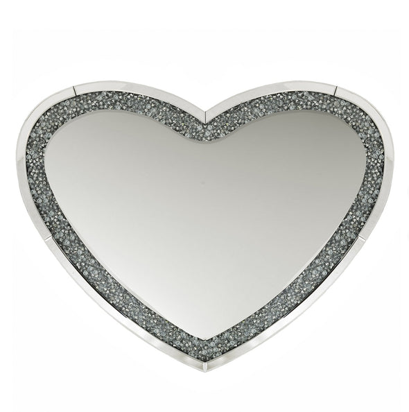 Mocka Heart Crushed Diamind Mirror