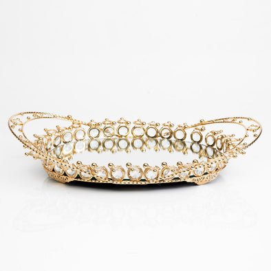 Luxurious Gold Mirrored Tray
