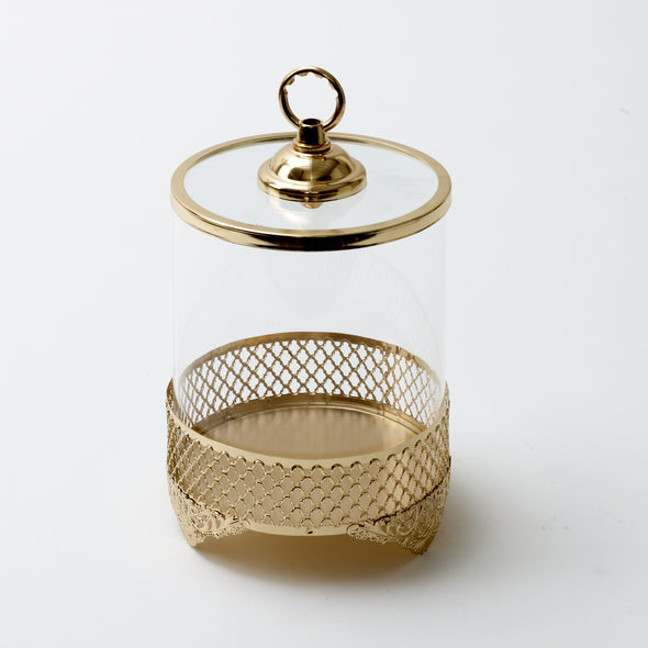 Luxurious Gold Decorative Jar