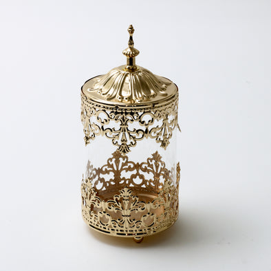 Luxurious Gold Decorative Jars