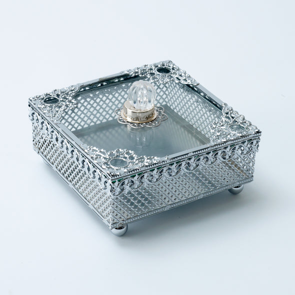 Luxurious Silver Trinket Box